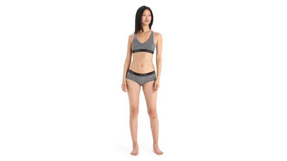 Icebreaker Sprite Hot Pants - Womens, Gritstone Heather, Medium, IB103023013M