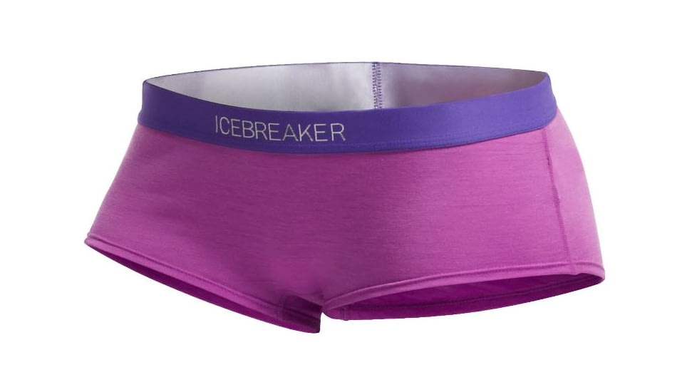 Icebreaker Sprite Hot Pants - Women's, Sweetpea/Lupin/Lupin, Large, 102113502L