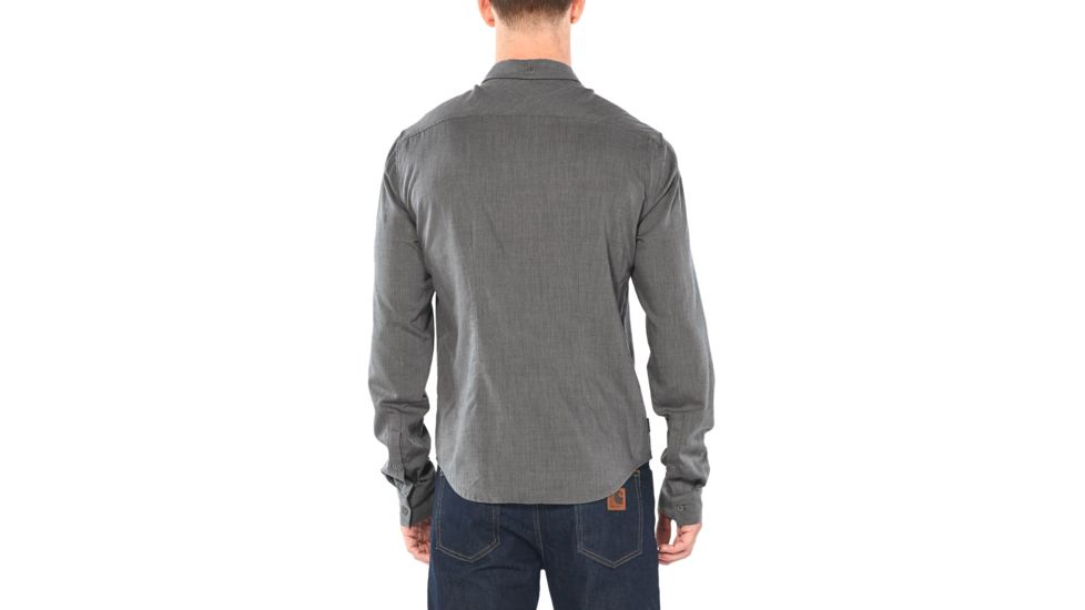 Icebreaker Steveston Long Sleeve Flannel Shirt - Mens, Gritstone HTHR, Small, 104821013S