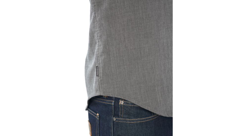 Icebreaker Steveston Long Sleeve Flannel Shirt - Mens, Gritstone HTHR, Small, 104821013S