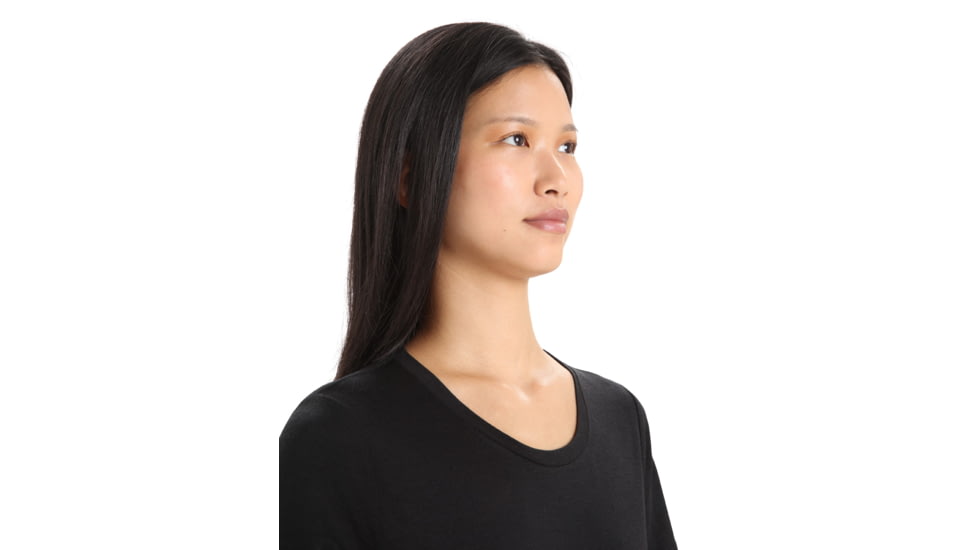 Icebreaker Tech Lite II Short Sleeve T-Shirt - Womens, Black, Large, IB0A59J9001L