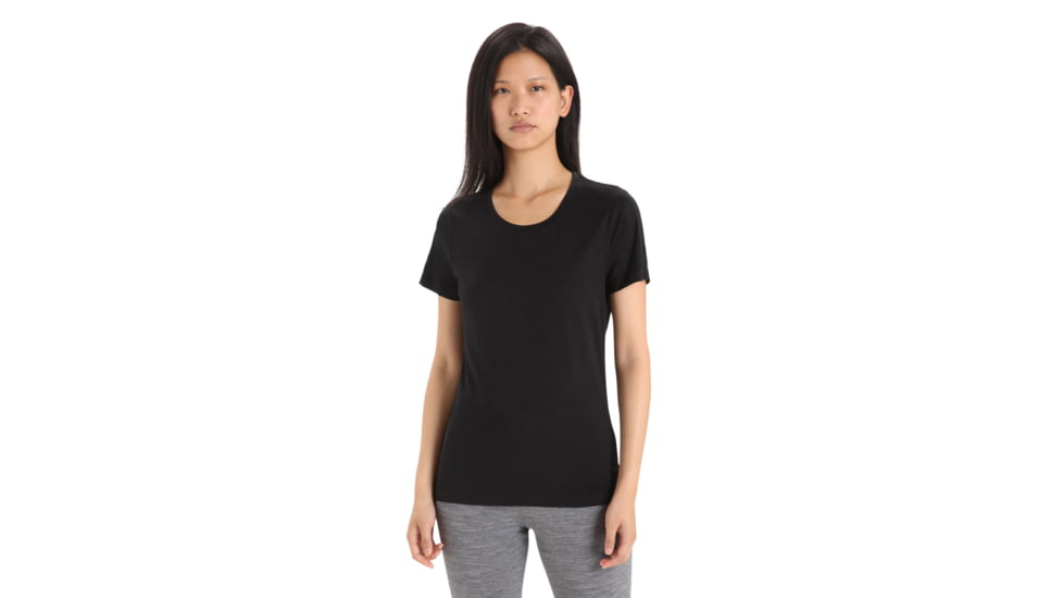 Icebreaker Tech Lite II Short Sleeve T-Shirt - Womens, Black, Large, IB0A59J9001L