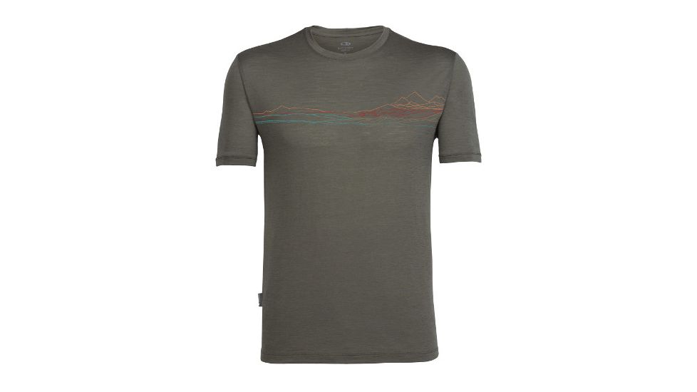 Icebreaker Tech Lite Short Sleeve Crew Waterline - Men's-Kona-X-Large