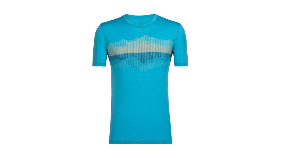 Icebreaker Tech Lite Short Sleeve Crewe Cook Reflected, Mediterranean, L, 104129401L