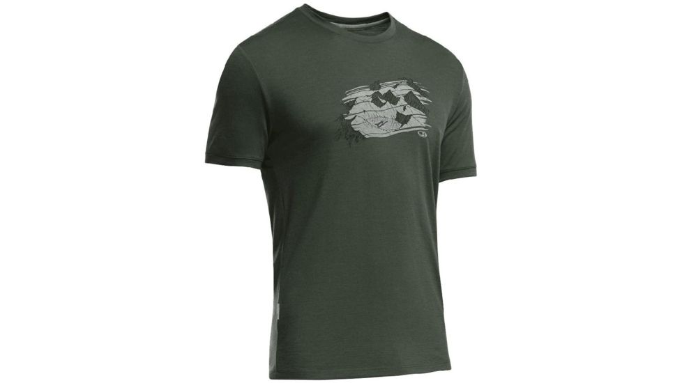 Tech Lite Short Sleeve Crewe Graphic - Mens-Lost Lake Conifer-Small