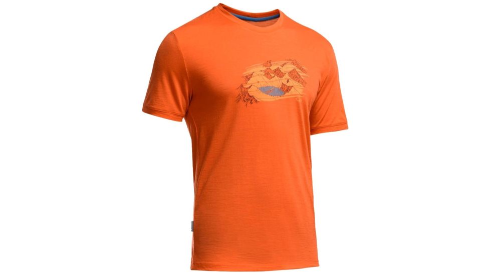 Tech Lite Short Sleeve Crewe Graphic - Mens-Lost Lake Spark-Large