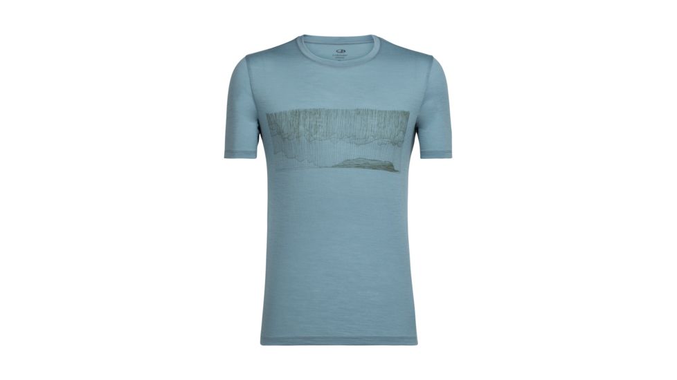 Icebreaker Tech Lite Short Sleeve Crewe Hard Rain, Vapour, L, 104127002L