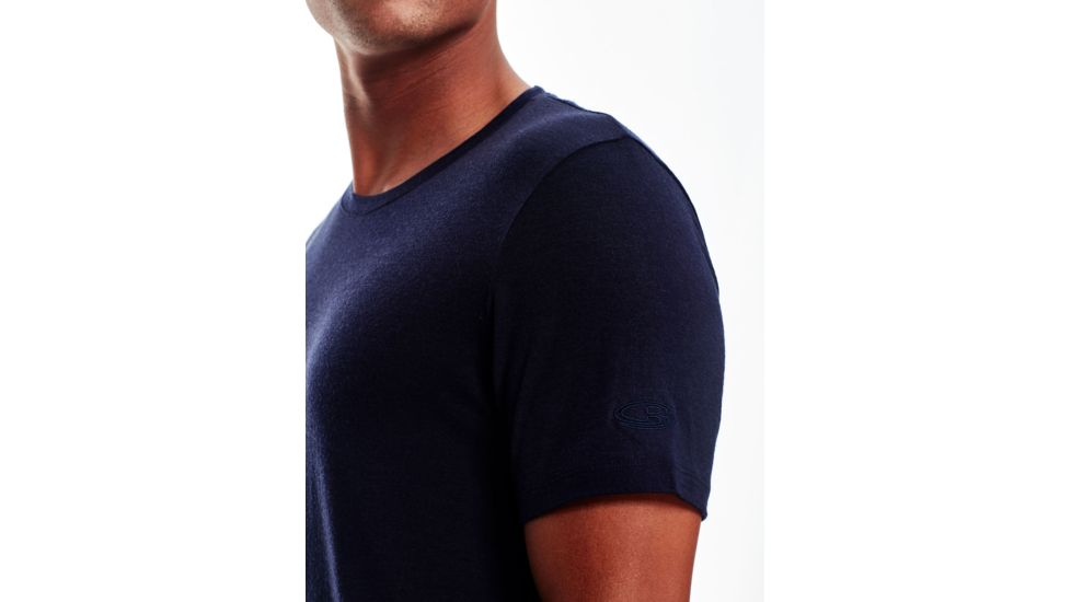 Icebreaker Tech Lite Short Sleeve Crewe Sunset Geo - Mens, Midnight Navy, Medium, 104730401M