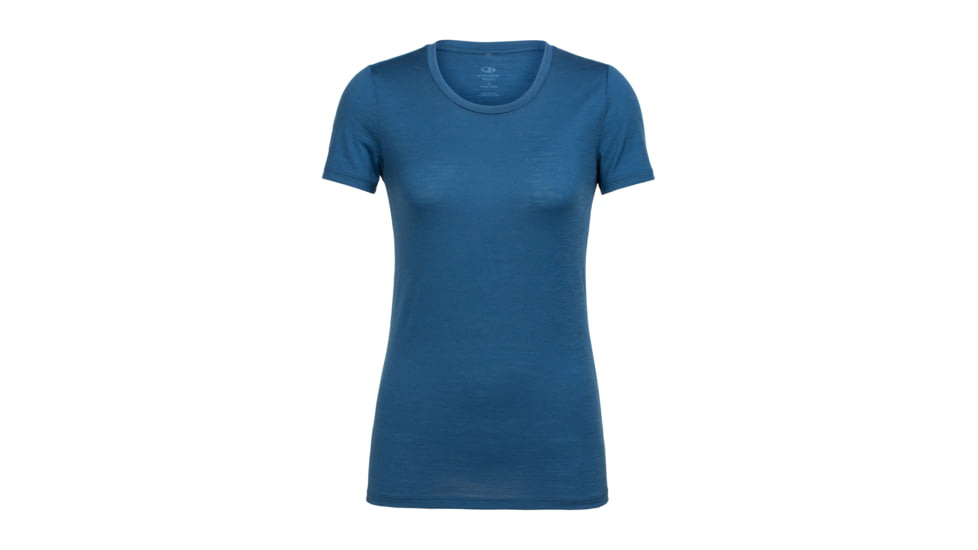 Icebreaker Tech Lite Short Sleeve Low Crewe, Prussian Blue, XL, 104262402XL