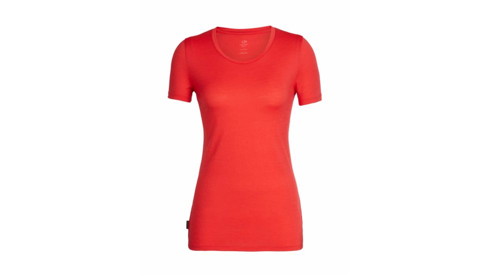 Icebreaker Tech Lite Short Sleeve Low Crewe - Womens, Ember, Small, 104602601S