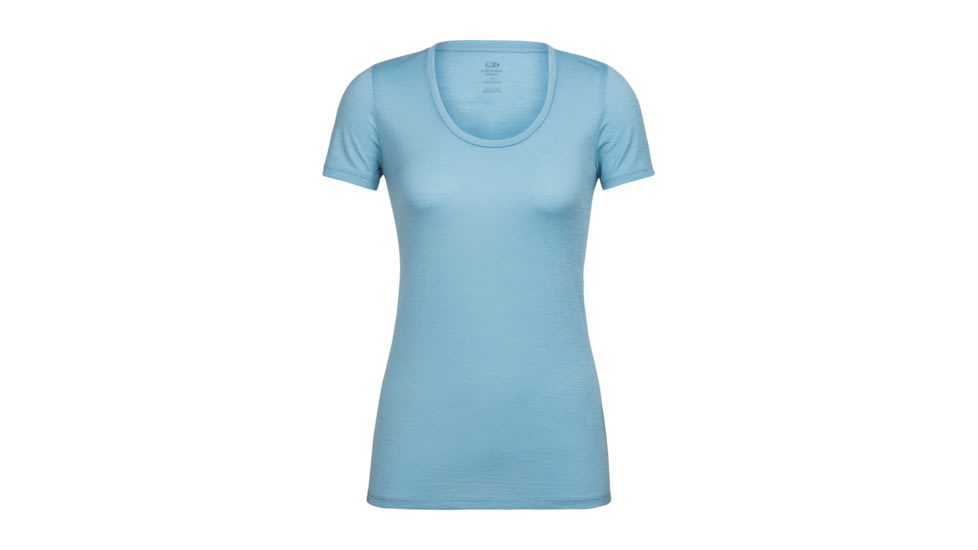 Icebreaker Tech Lite Short Sleeve Scoop, Waterfall, L, 102143404L