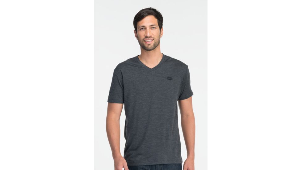 Icebreaker Tech T Lite Short Sleeve V Clearance - Men's-Jet-X-Large
