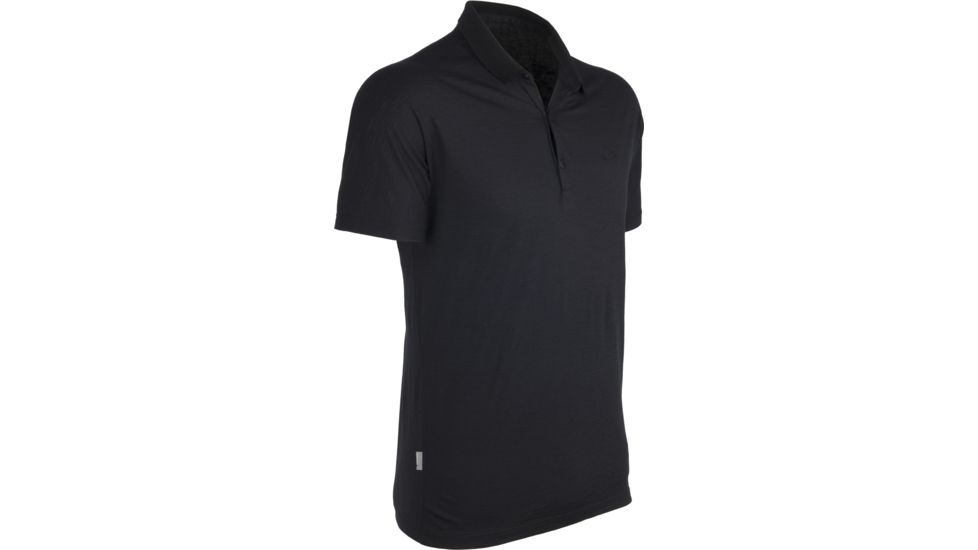 Icebreaker Tech Short Sleeve Polo - Men's-Black-Small