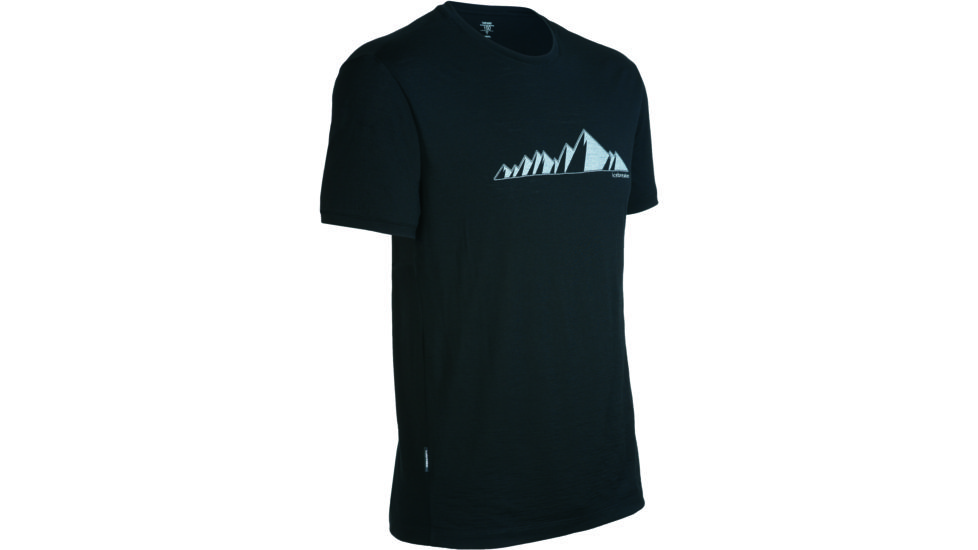 Icebreaker Tech T LIte Ridge SS - Men's-Small-Black