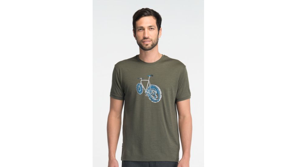 Icebreaker Tech T Lite Short Sleeve Logbike Clearance - Men's-Cargo-Medium