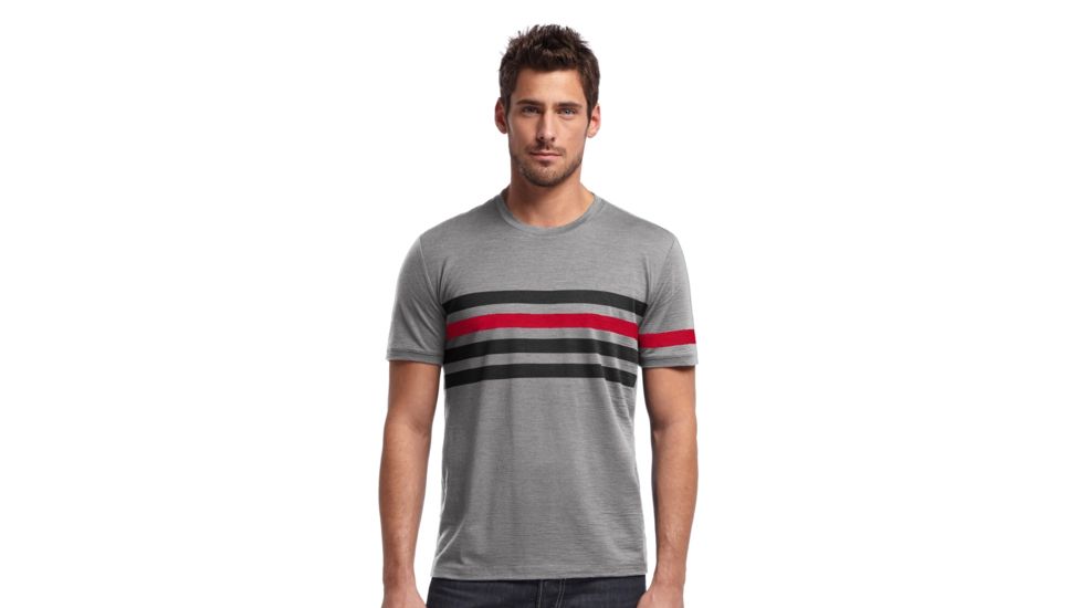 Icebreaker Tech T Lite Short Sleeve Streak - Men's-Metro Heather-Small