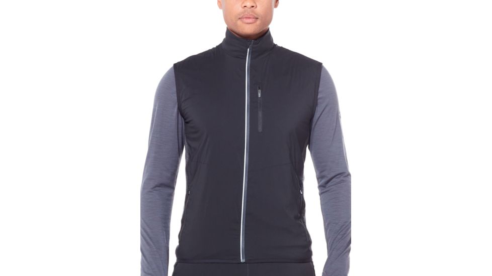 Icebreaker Tech Trainer Hybrid Vest, Black/Jet Hthr, 2XL, 104296-001-XXL