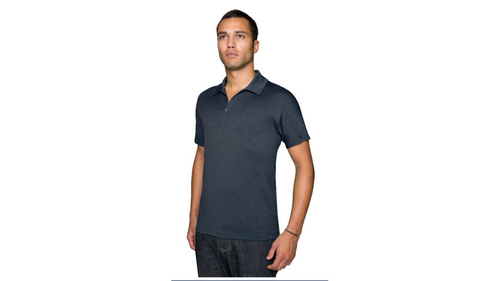 Icebreaker Transit Polo SS - Men's-Monsoon-Large