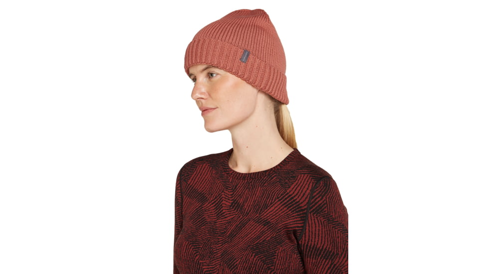 Icebreaker Unisex Vela Cuff Beanie, Cedar Wood, OS, IB10523701MOS