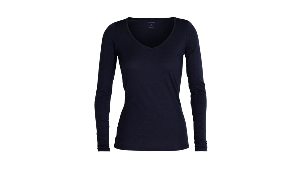 Icebreaker Women Merino 150 Siren LS Sweetheart, Midnight Navy, S, IB103194401S