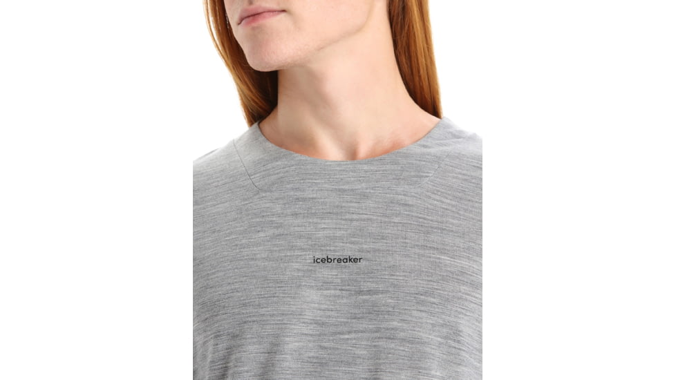 Icebreaker ZoneKnit Short Sleeve T-Shirt - Mens, Metro Heather, Extra Large, IB0A56P4016XL