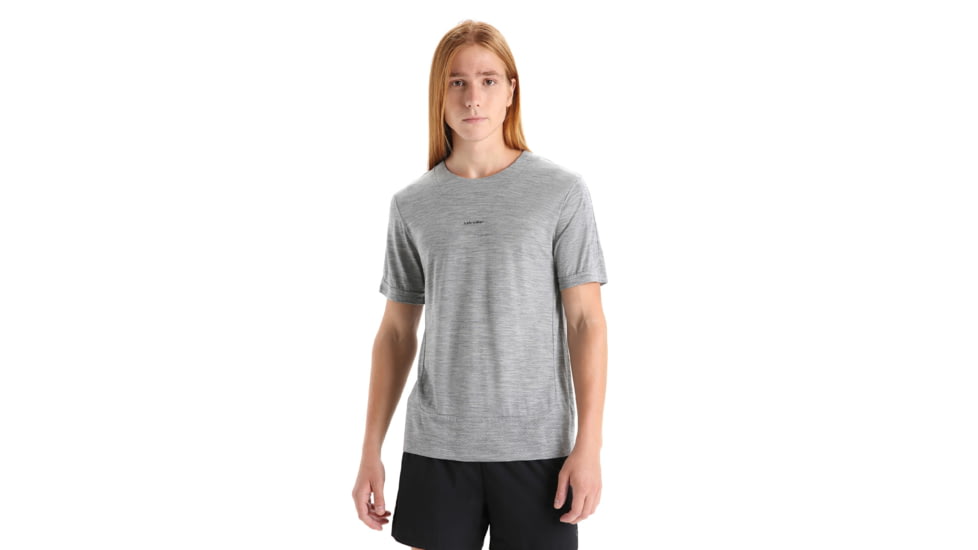 Icebreaker ZoneKnit Short Sleeve T-Shirt - Mens, Metro Heather, Extra Large, IB0A56P4016XL