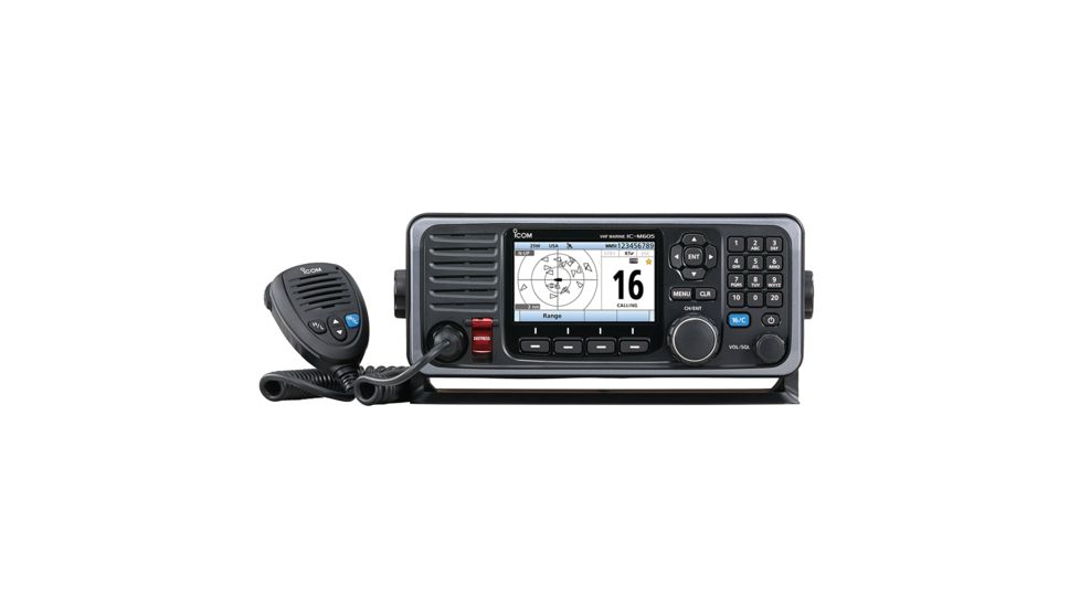 Icom Fixed Mount 25W VHF w/Color Display, AIS &amp; Rear Mic Connector M605 65312