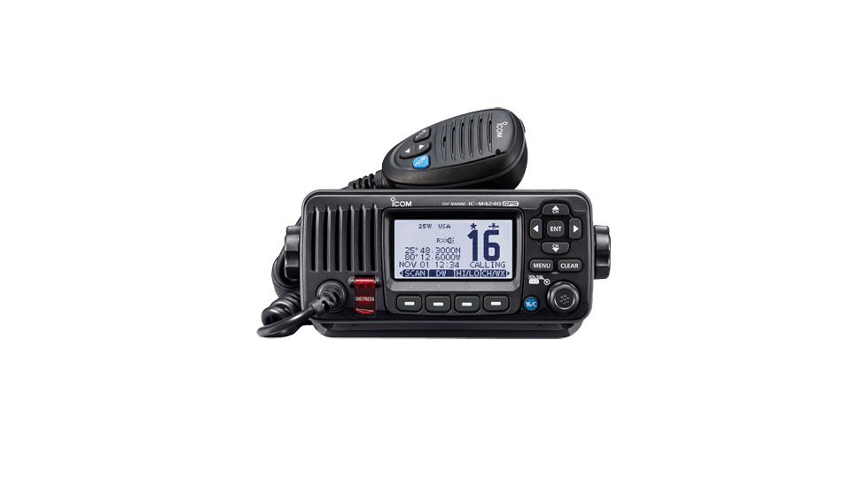 Icom VHF, Compact, w/Hailer &amp; GPS, Black IC-M424G 21