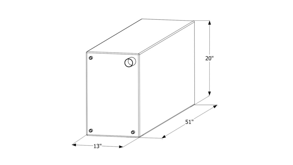 Icon Fresh Water Tank Wt2452, 54 Gallon, 12452