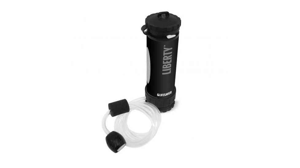 Icon LifeSaver Liberty bottle 2000UF, Black, 3.78x 3.78x 13.11in LB-LI-BK