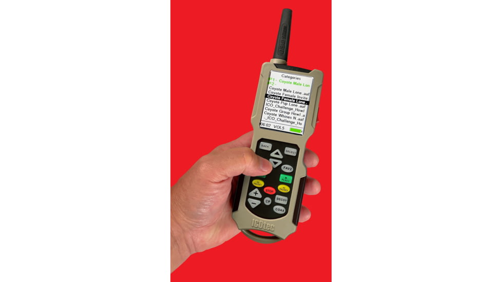 ICOtec Outlaw PLUS Electronic Predator Call/Decoy Combo, Gray, ICO10731