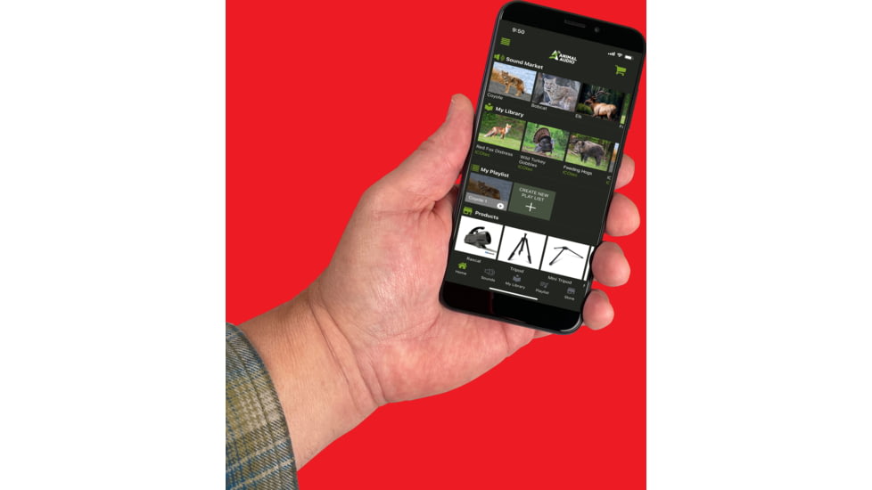 ICOtec Outlaw PLUS Electronic Predator Call/Decoy Combo, Gray, ICO10731