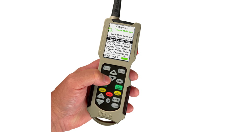 ICOtec Nomad+ Programmable Predator Call/Decoy Combo with Bluetooth, Gray, ICO10501
