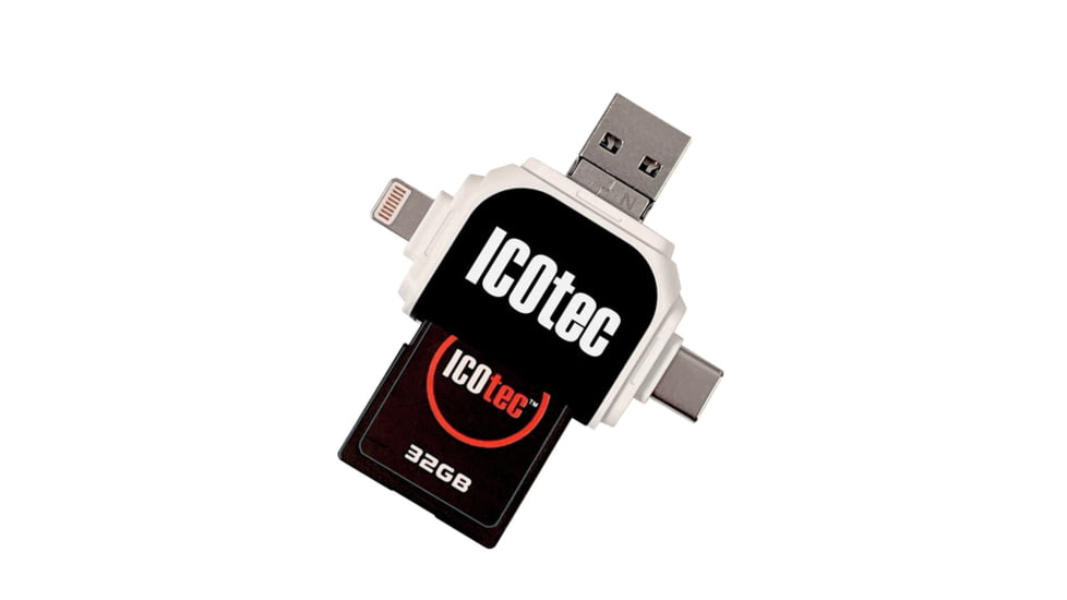 ICOtec SD Card Reader, Black, X-Small, ICO70200