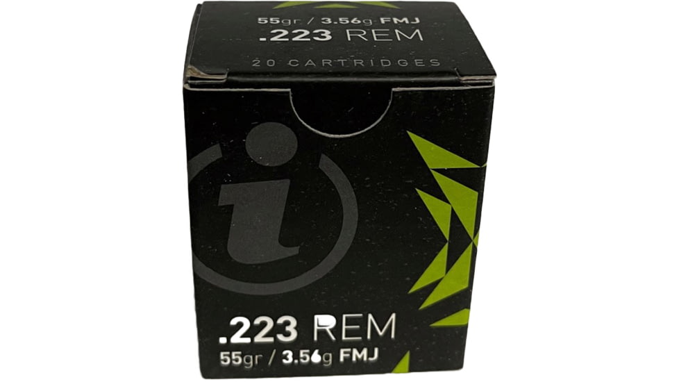Igman .223 Remington, 55 Grain, Full Metal Jacket, Brass Cased, Centerfire Rifle Ammo, 20 Rounds, LREM223