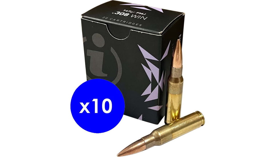 Igman .308 Winchester 147 Grain Full Metal Jacket Brass Cased Centerfire Rifle Ammo, 200 Rounds