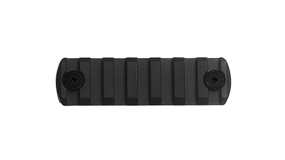 IMI Defense 7 Notch M-LOK Rail Section, Aluminum, Black, 14479