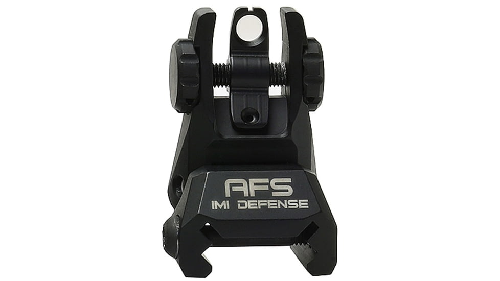 IMI Defense AFS Rear Aluminum Flip Up Sight, Black, 14639