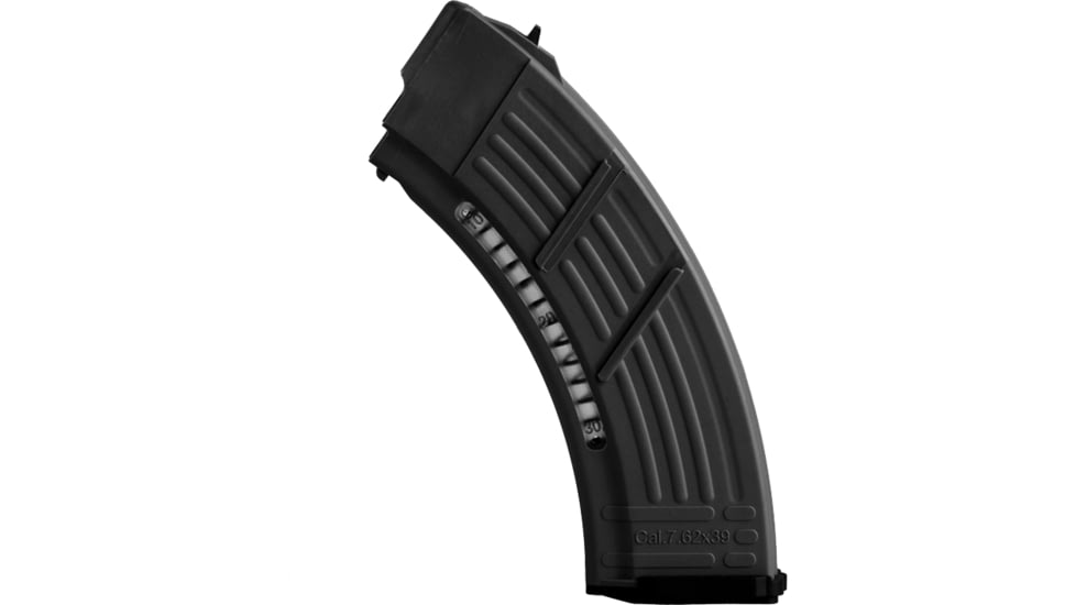 IMI Defense AK-47 7.62X39 30 Round Polymer Rifle Magazine w/ Window, Black, 30, 74720