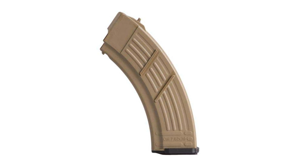 IMI Defense AK-47 7.62x39 mm 30 Round Rifle Magazine, FDE, IMI-Z4730FDE-30RD