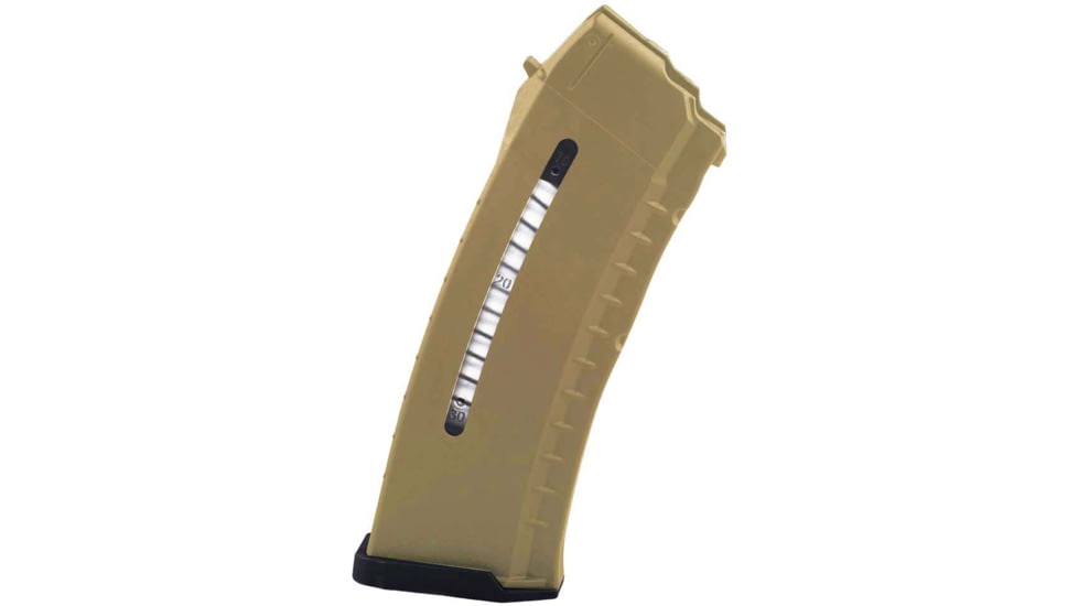 IMI Defense AK-74 5.45x39mm 30 Round Rifle Magazine w/ Window, FDE, IMI-Z7430WFDE-30RD