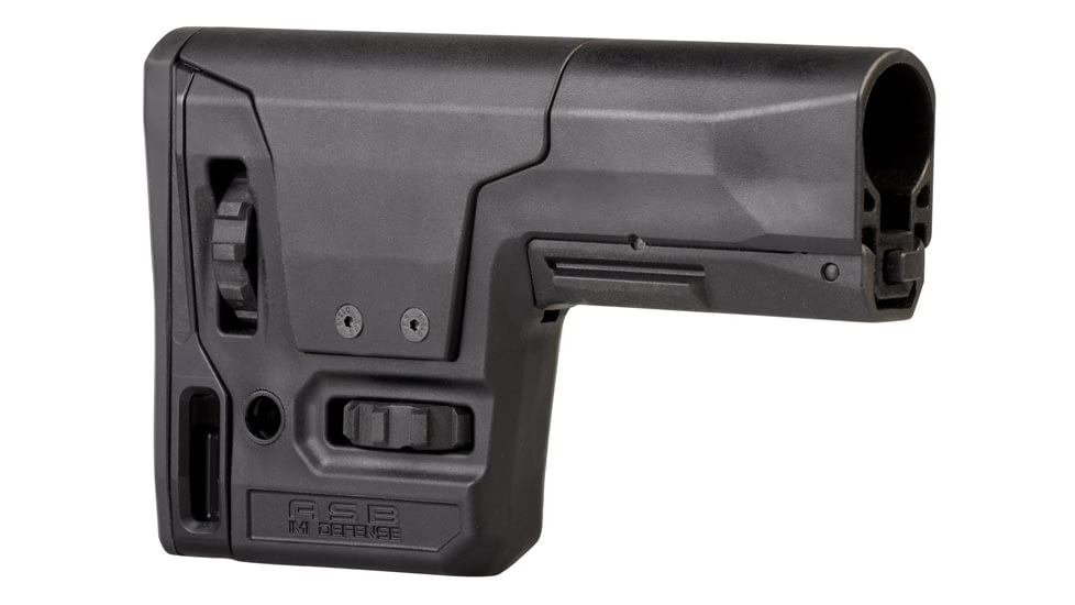 IMI Defense ASB Adjustable Sniper Stock, Mil-Spec, Black, 96330