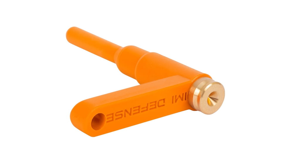 IMI Defense Empty Chamber Ejectable Safety Flag Load Indicator, .223 / 5.56mm, Orange/Brass, 14181