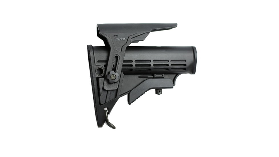 IMI Defense Enhanced M4 Stock with Polymer Cheek Rest, Black, IMI-ZS200-BLK