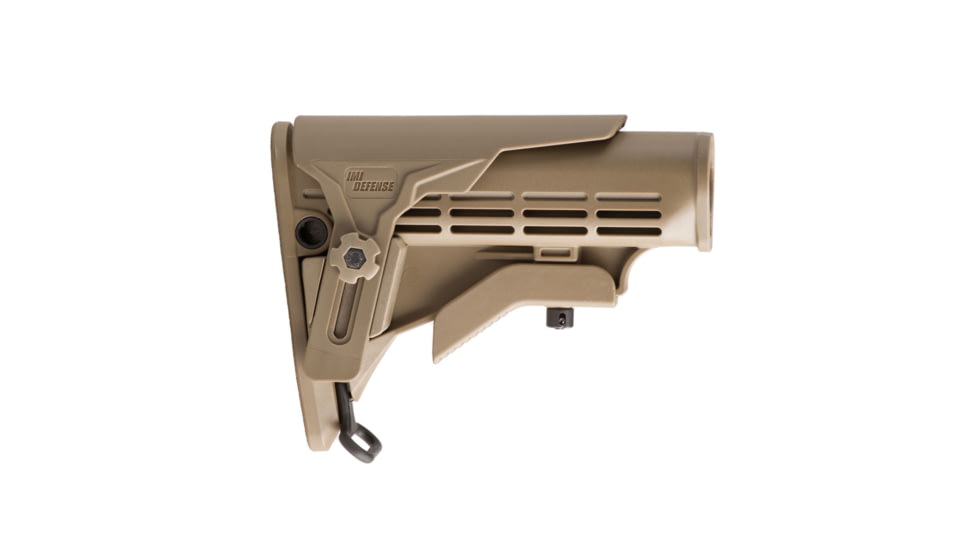 IMI Defense Enhanced M4 Stock w/Polymer Cheek Rest, FDE, IMI-ZS200FDE