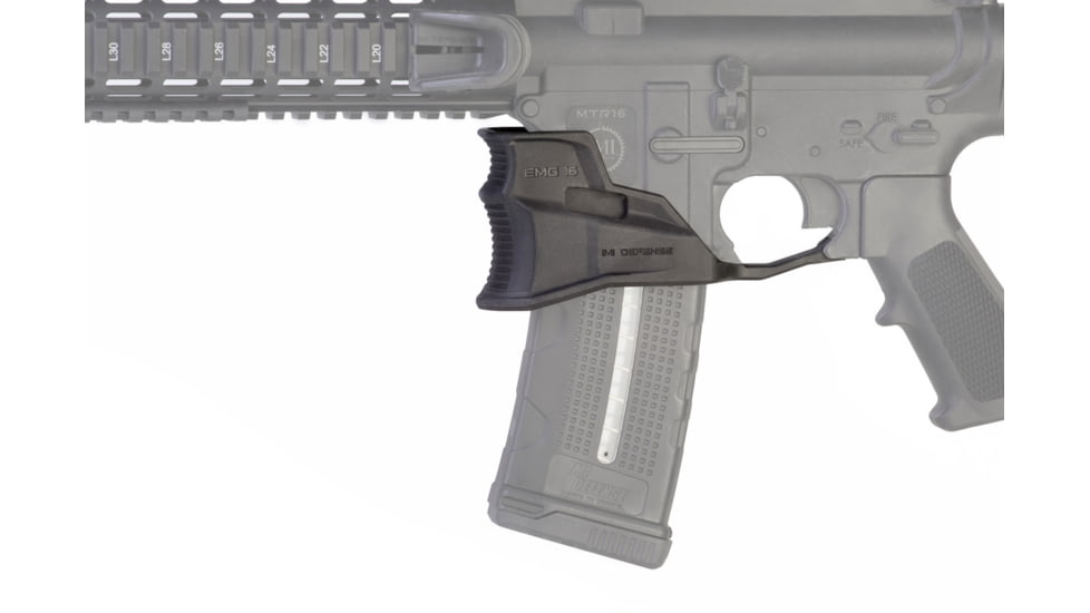 IMI Defense Ergonomic Magwell Grip with Trigger Guard for AR-15, Black, IMI-EMGTG-BLK
