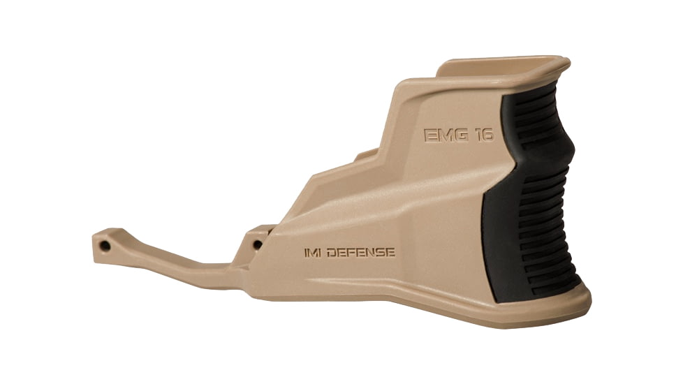 IMI Defense Ergonomic Over Molded Magwell Grip w/ Integrated Enhanced Trigger Guard, AR-15, FDE, 96687