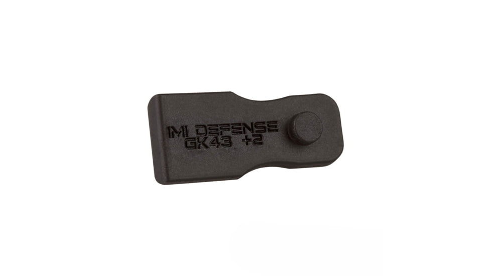 IMI Defense Glock 43 +2 Magazine Extension, Black, IMI-G43P2-BLK