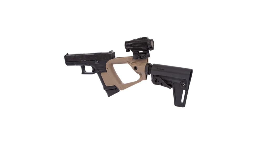 IMI Defense Katlan Glock 17, Glock 19 Carbine Conversion w/Tactical Brace, Black, KTL-B-19BLACK