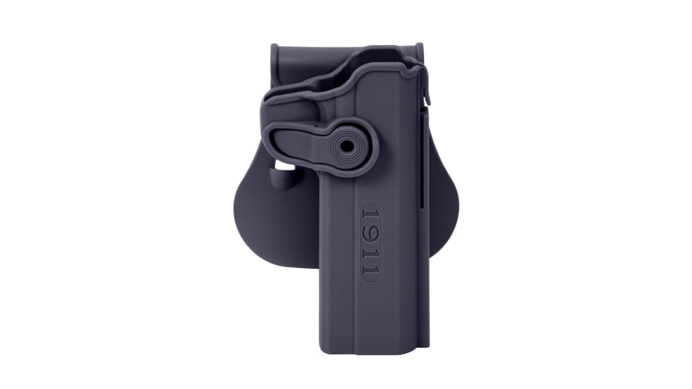 IMI Defense Polymer OWB Paddle Holster, 1911 5in, Black, Right, IMI-Z1030BLACK